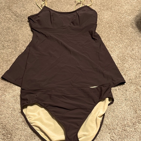 Shape FX Brown Tankini Size 18 Beach Pool - Picture 1 of 7